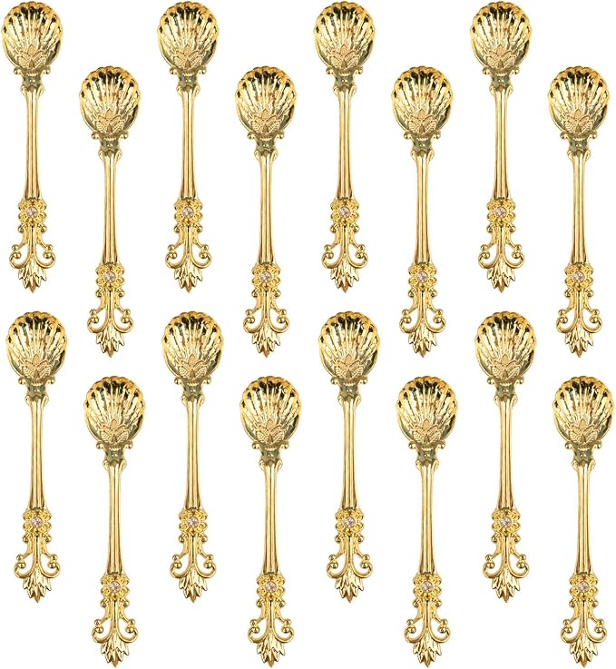 Yarlung 16 Pack Mini Coffee Spoons, 4.5 Inch Demitasse Vintage Spoon by Yarlung