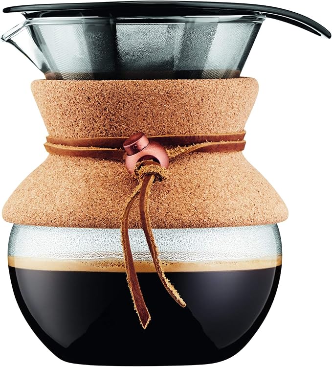 Bodum 17oz Pour Over Coffee Maker, High-Heat Borosilicate Glass by Bodum