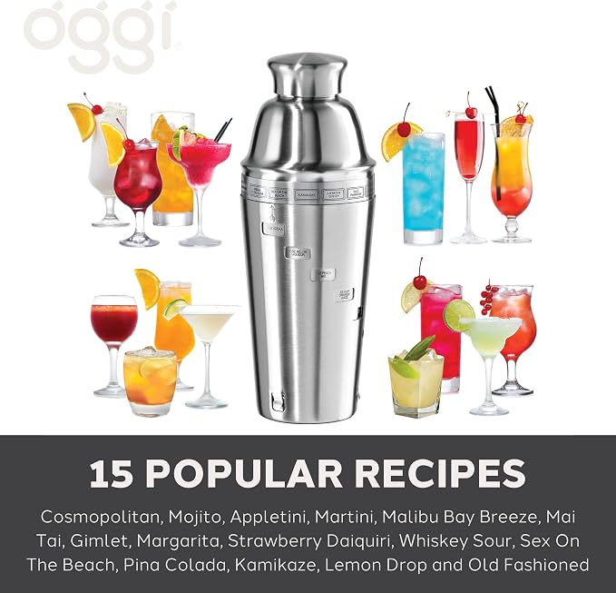 OGGI Dial A Drink Cocktail Shaker - Image 2