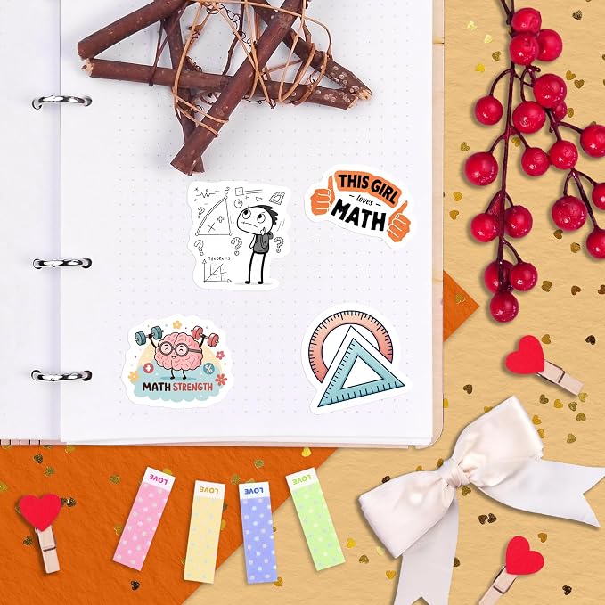 100Pcs Math Stickers for Laptops & Water Bottle - Image 6