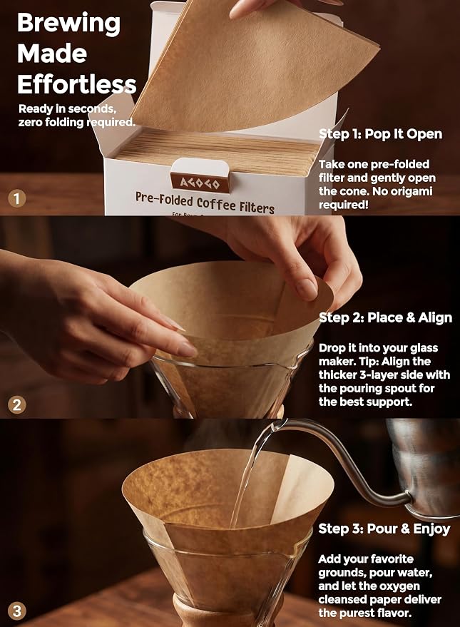 AGOGO Pour Over Coffee Maker Glass - Image 7