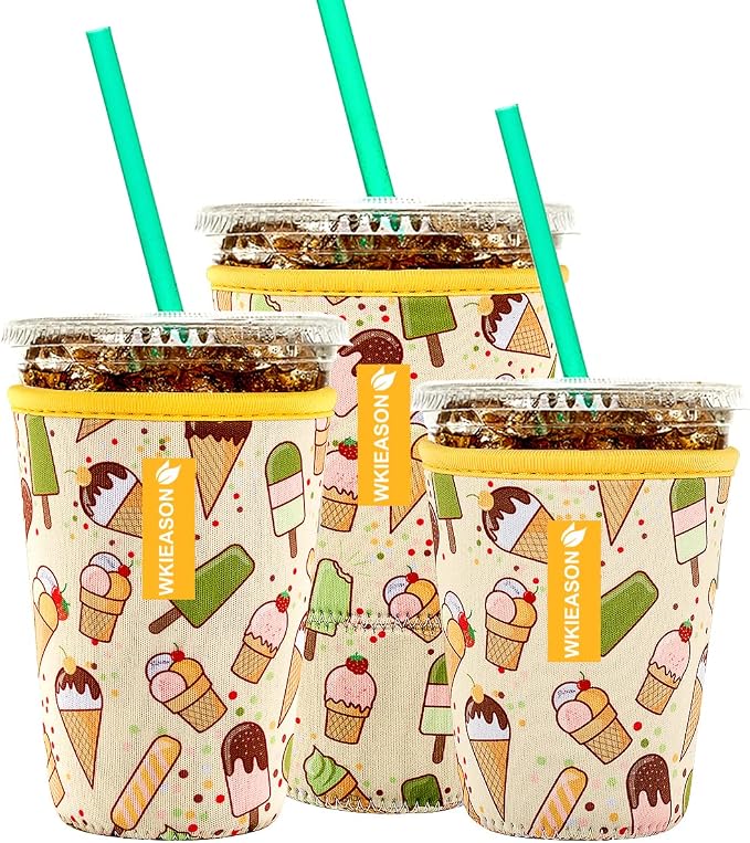 Reusable Iced Coffee Insulator Sleeve by WKIEASON