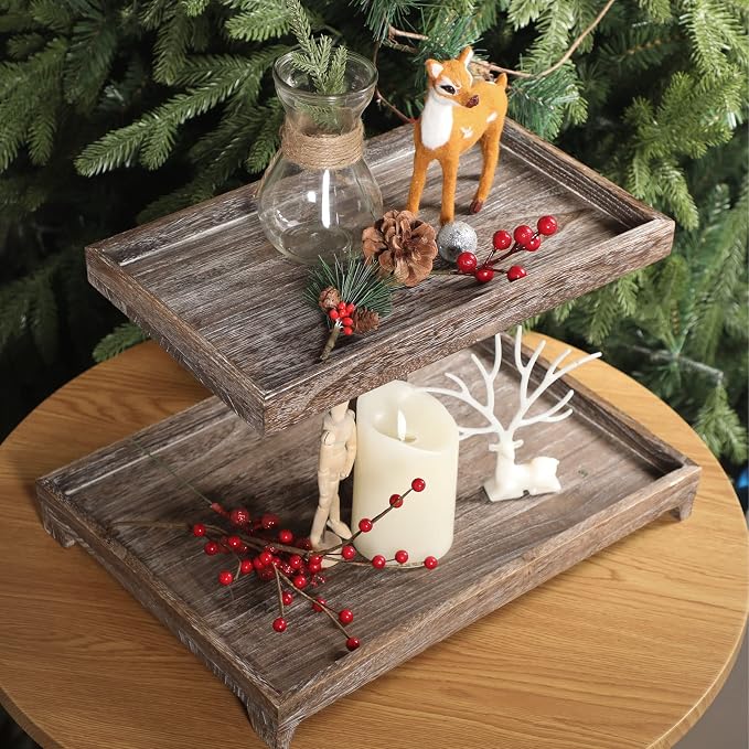 Yalikop Farmhouse Tiered Tray Stand - Image 4