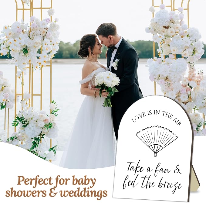 Fan Bar Station Board for Baby Shower, Fan Bar Wooden Welcome Table Sign for - Image 6