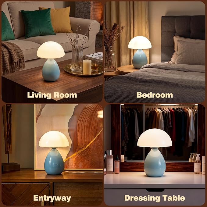 Mushroom Table Lamp for Bedroom, Small Lamp for Living Room, Nightstand - Image 6