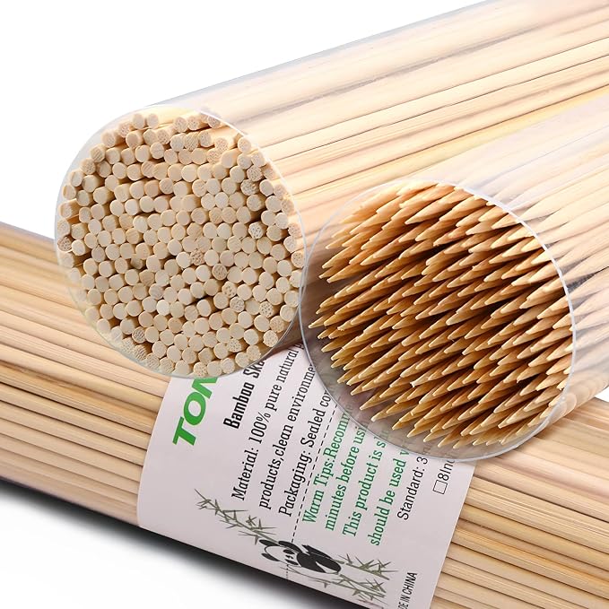 10 inch Bamboo Skewers, Premium Wooden Skewers Without Splinters, Skewers - Image 4