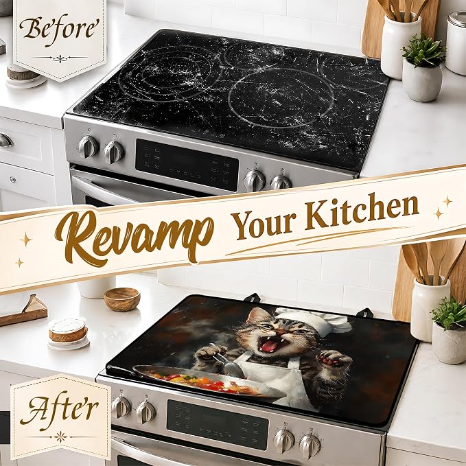 Multi-Design Stove Top Cover for Glass/Electric Stoves, 3-in-1 Counter - Image 4