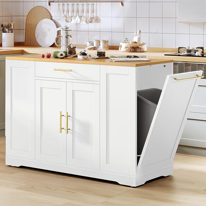YITAHOME 53 inch Large Rolling Kitchen Island by YITAHOME