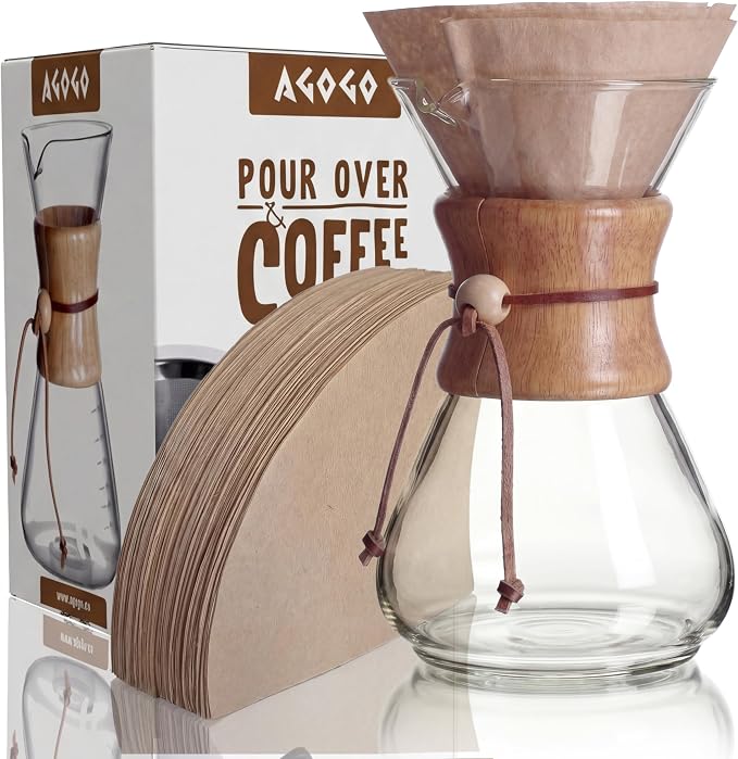 AGOGO Pour Over Coffee Maker Glass by AGOGOOfficial