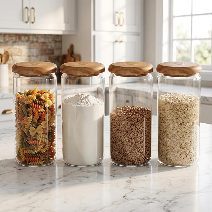 4-Pack 32 fl oz Wide Mouth Mason Jars - Image 7