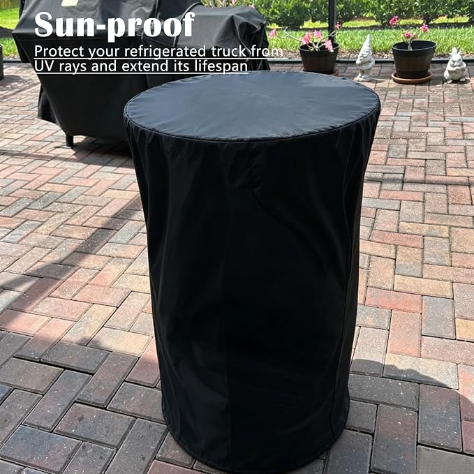 Cool Bar Table Cover Waterproof, 600D Oxford Fabric UV-Resistant Outdoor Round - Image 6