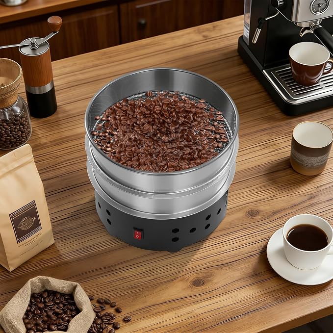 Coffee Bean Cooler, 1.3Lbs Electric Coffee Bean Cooling Tray 2-Layer Coffee - Image 3