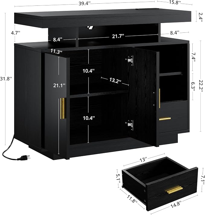 IRONCK Buffet Cabinet, Sideboard Cabinet - Image 2