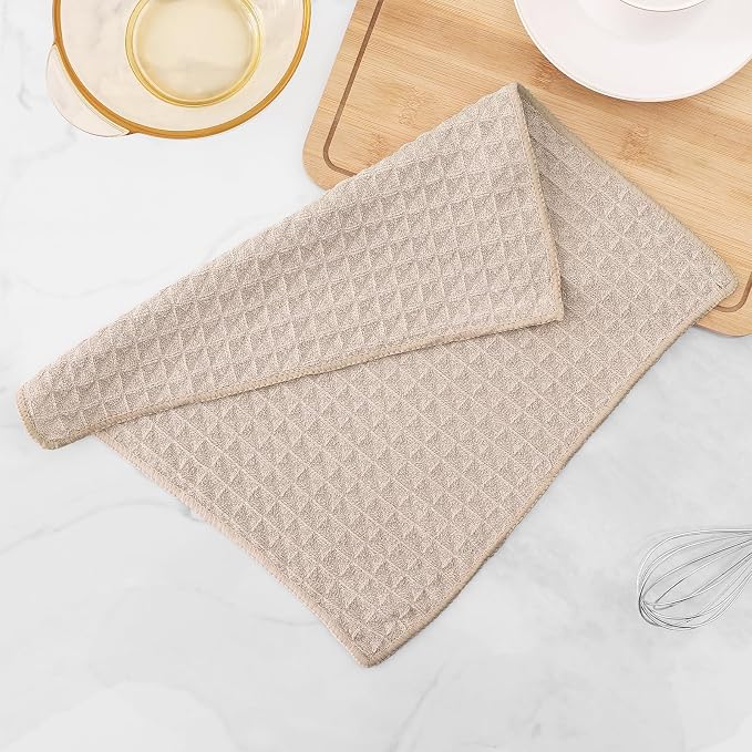 Homaxy Microfiber Waffle Weave Kitchen Dish Cloths, 12 x 12 Inch Ultra - Image 7