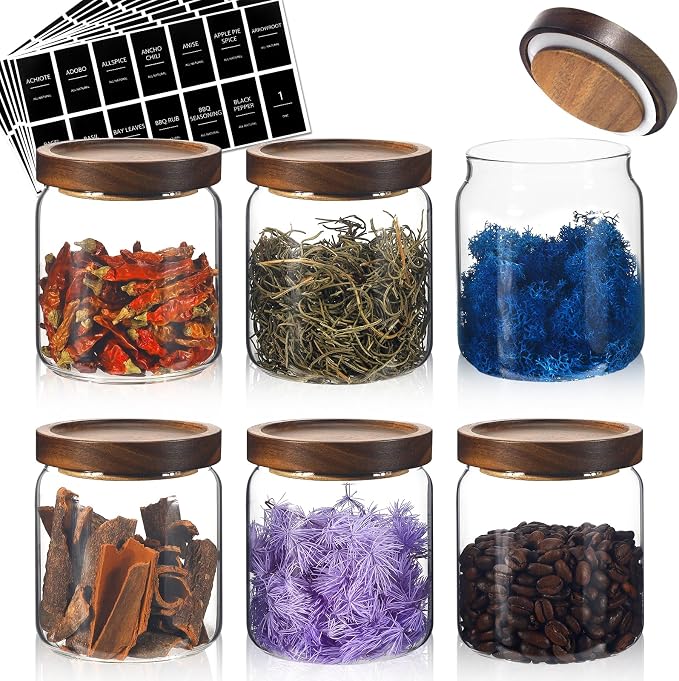 Glass Spice Jars Seasoning Containers Small Glass Jars - Image 2