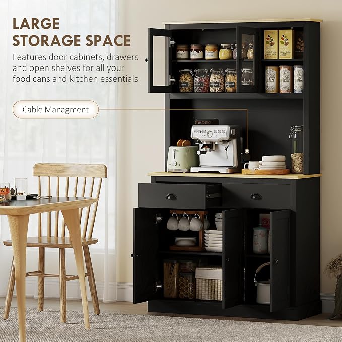 HOMCOM Kitchen Pantry Storage Cabinet - Image 4