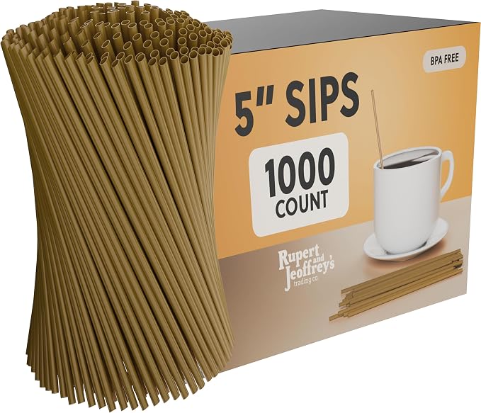 Disposable Plastic Coffee Stirrer Straw by RupertandJeoffreysTradingCo