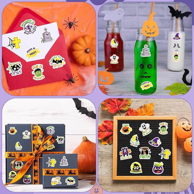 Haooryx Halloween Religious Sticker Rolls - Image 7