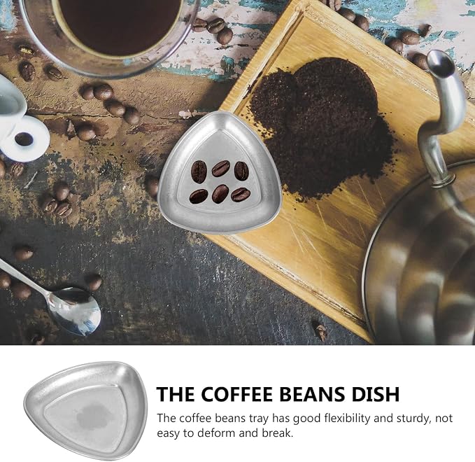 Fruit Tray Coffee Beans Cupping Sample Tray Triangle Shaped Reusable Stainless - Image 4