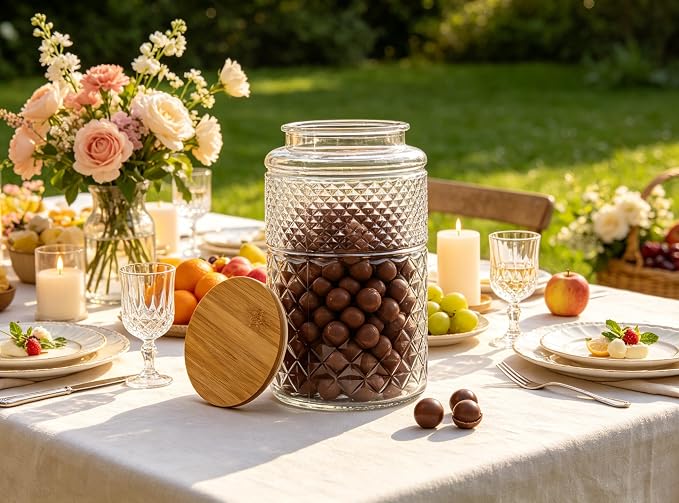 1 Gallon Large Airtight Glass Storage Jars - Image 7