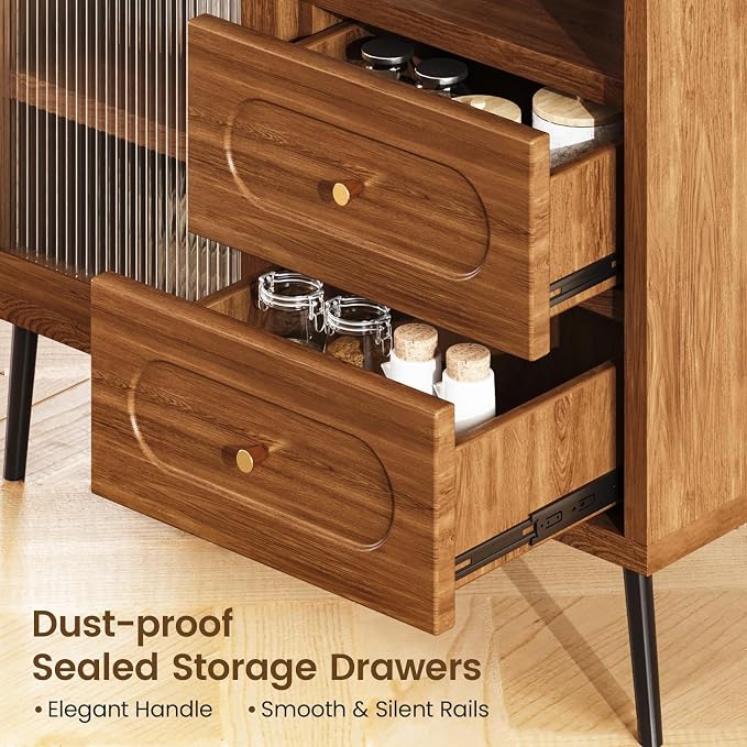 Wood Sideboard Cabinet - Image 3