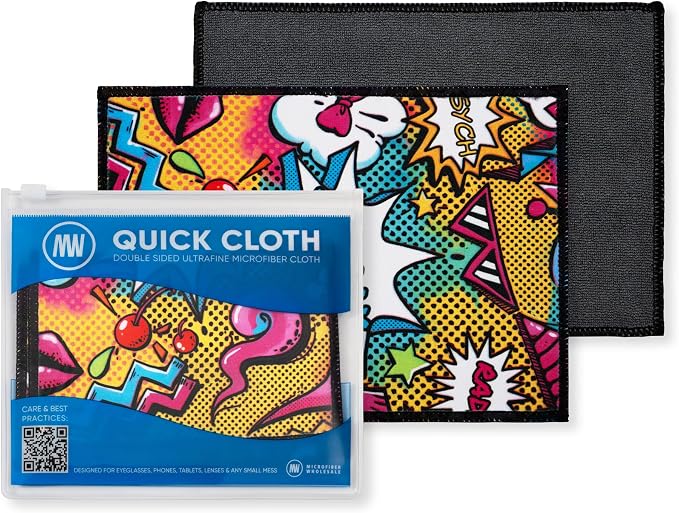 Microfiber Wholesale Quick Cloth Glasses Cleaning Cloths – 5x7, 2 Pack by MicrofiberWholesale