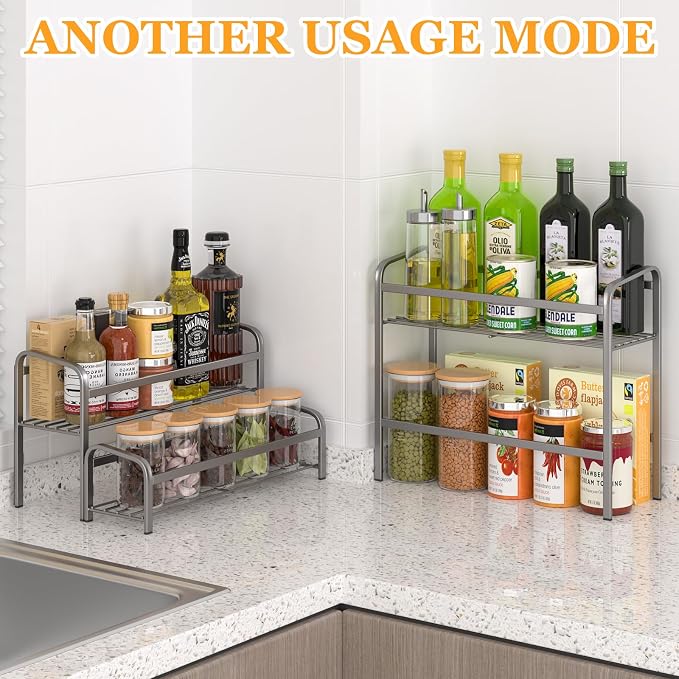 DTUQYX Coffee Syrup Organizer 3-Tier, 12 Bottles Capacity Coffee Syrup Rack - Image 6
