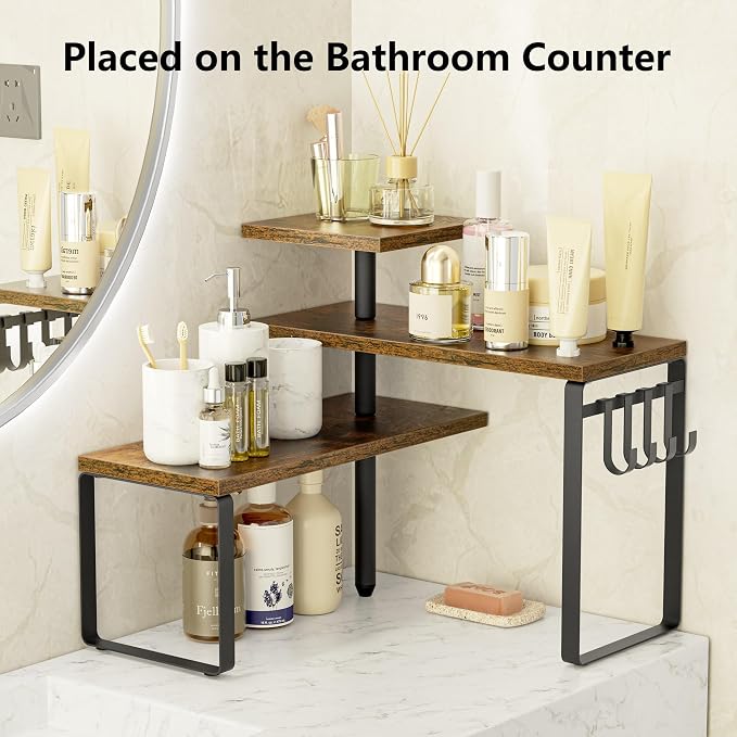 Alsonerbay Countertop Organizer Organization, 3 Tier Corner Shelf - Image 7