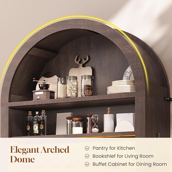 Itaar 73" Tall Arched Bakers Rack - Image 4