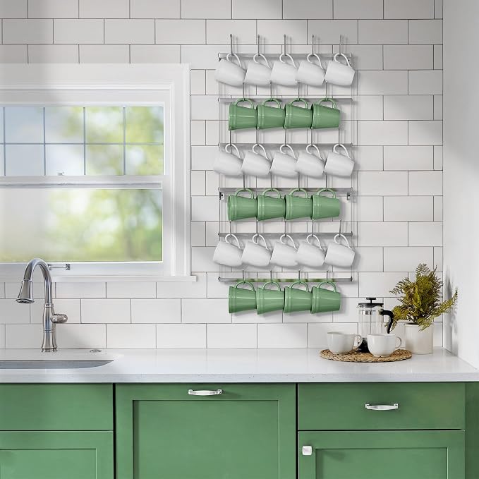 Sorbus Mug Rack for Wall - Image 4