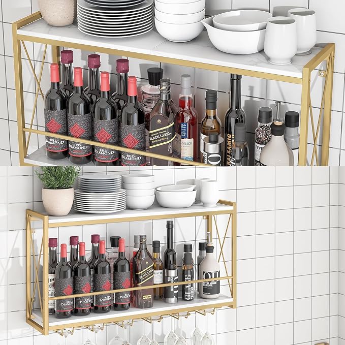 Dokser Wine Rack Wall Mounted Shelf - Image 4