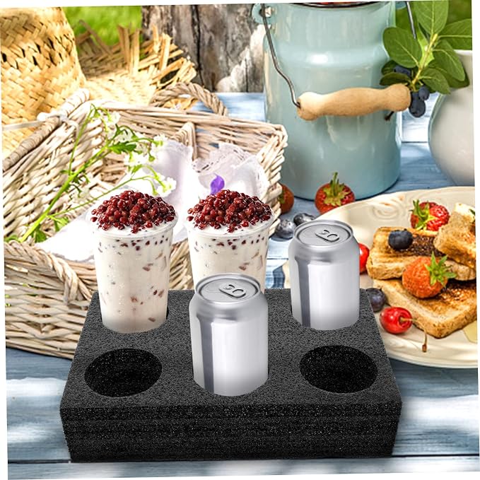 Practical 6-Hole Cup Holder Beverage Drink Carrier Tray Milk Tea Coffee Holder - Image 5