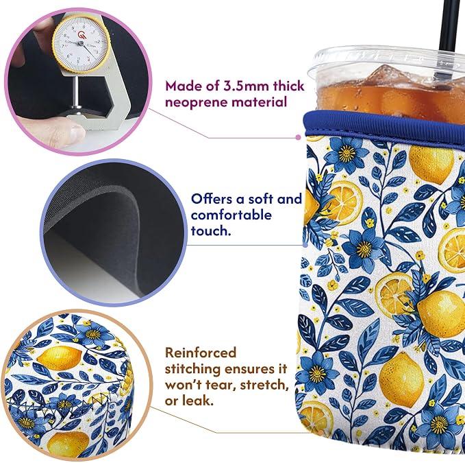 Reusable Insulated Neoprene Iced Coffee Sleeve - Image 2