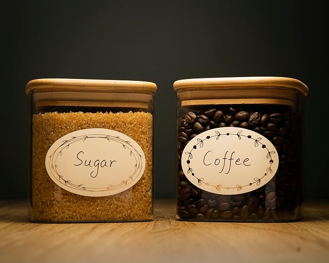 MONEST Waterproof & Oil Resistant Jar & Lid Stickers - Image 3