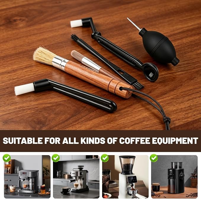 Coffee Grinder Cleaning Kit, Espresso Machine Brush Set - Image 5
