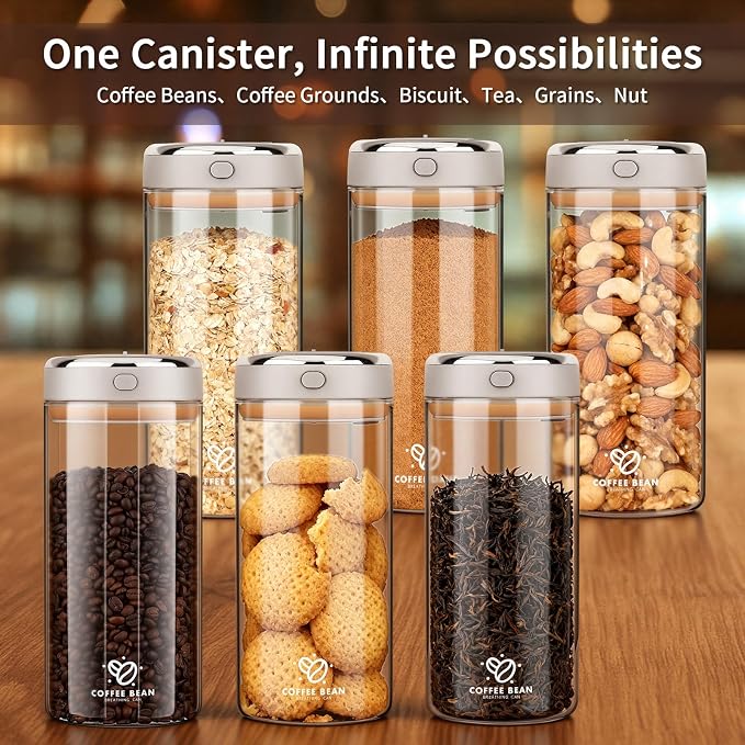 57oz Airtight Glass Coffee Canister - Image 7
