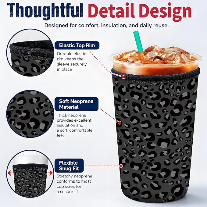 Reusable Neoprene Coffee Sleeve - Image 4