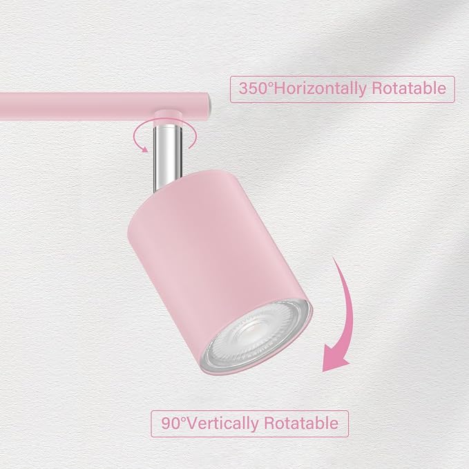 BoostArea LED 4 Light Track Lighting Kit, Flexibly Rotatable Light Head - Image 4