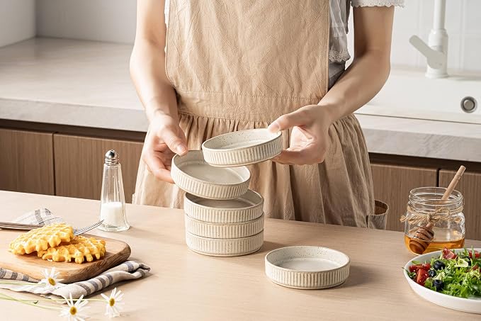 Ceramic Dipping Bowls Set - 4oz Oval Soy Sauce Dishes - Image 2