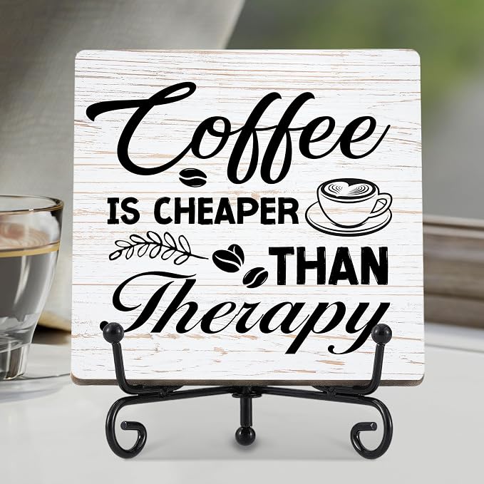 Coffee Bar Sign，Cafes Bar Decor Accessories, Cafe Station Essentials, Kitchen by Cazhes