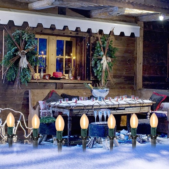 C9 Christmas Lights Outdoor, 38Ft Christmas Pathway Lights - Image 7