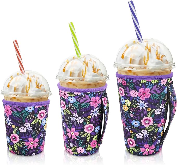 Iced Coffee Sleeve Insulator Sleeves by AJLTPA