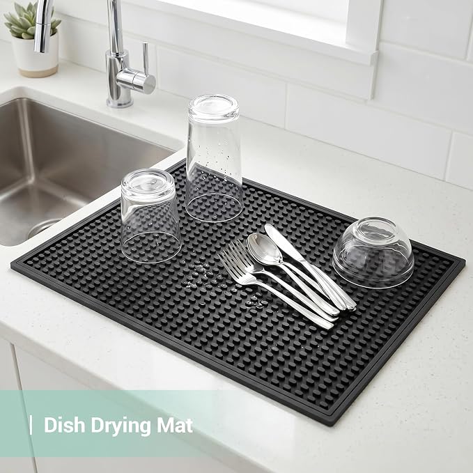 Rubber Bar Mat for Counter, Heat Resistant & Spill-proof Countertop Protector - Image 7
