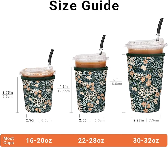 3 Pack Iced Coffee Sleeve Reusable - Image 2