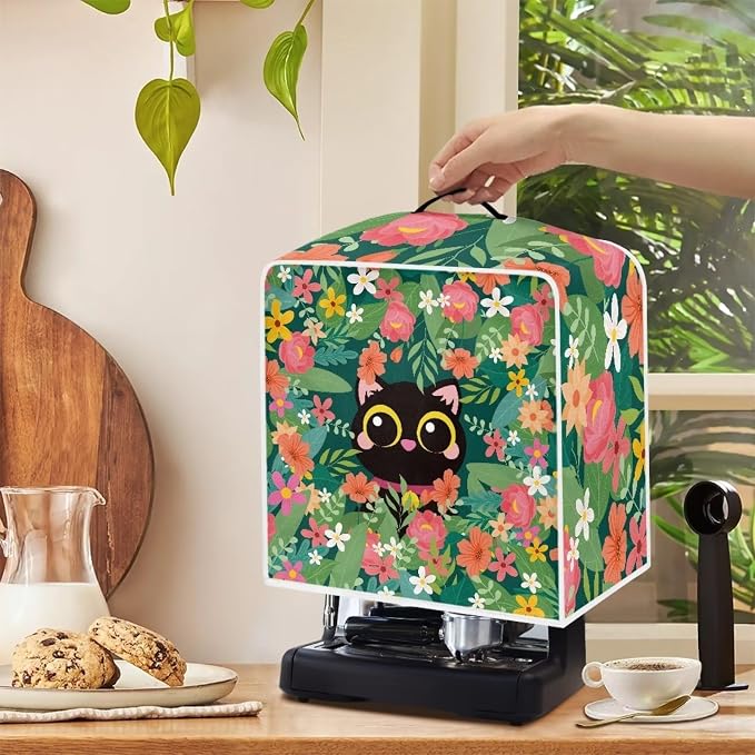 Cat Coffee Maker Cover Durable Lightweight Coffee Pot Cover Dust Protection - Image 5