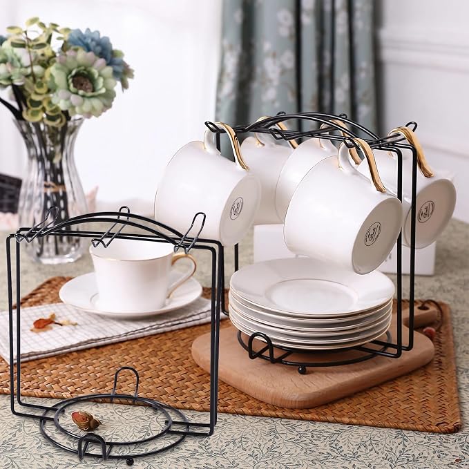 Coffee Cup Holder, Metal Tea Cups Coffee Mug Rack, Organizer - Image 3