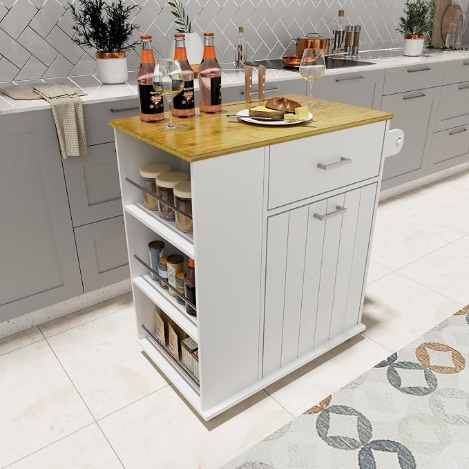 HQZX Rolling Kitchen Island - Image 7