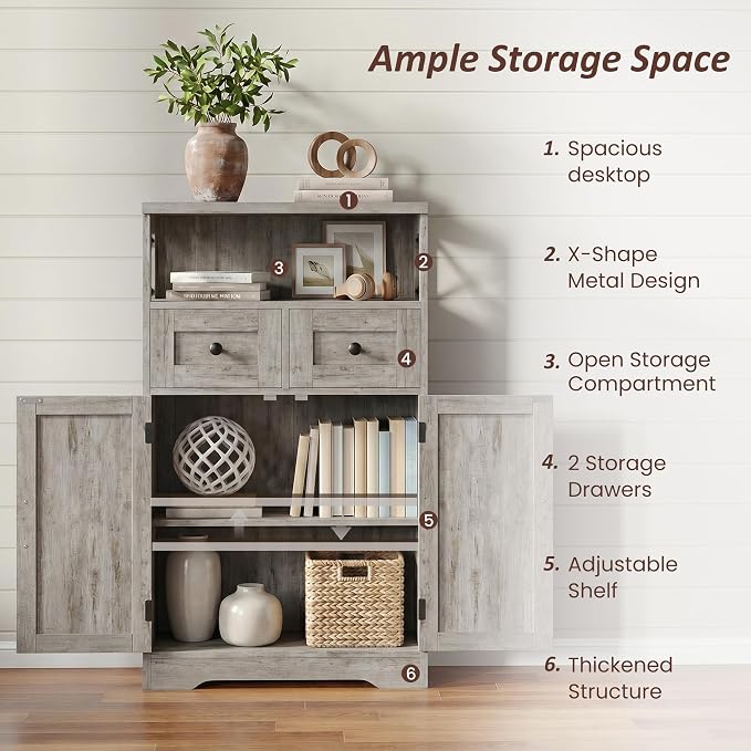 Befrases Farmhouse Storage Cabinet - Image 6