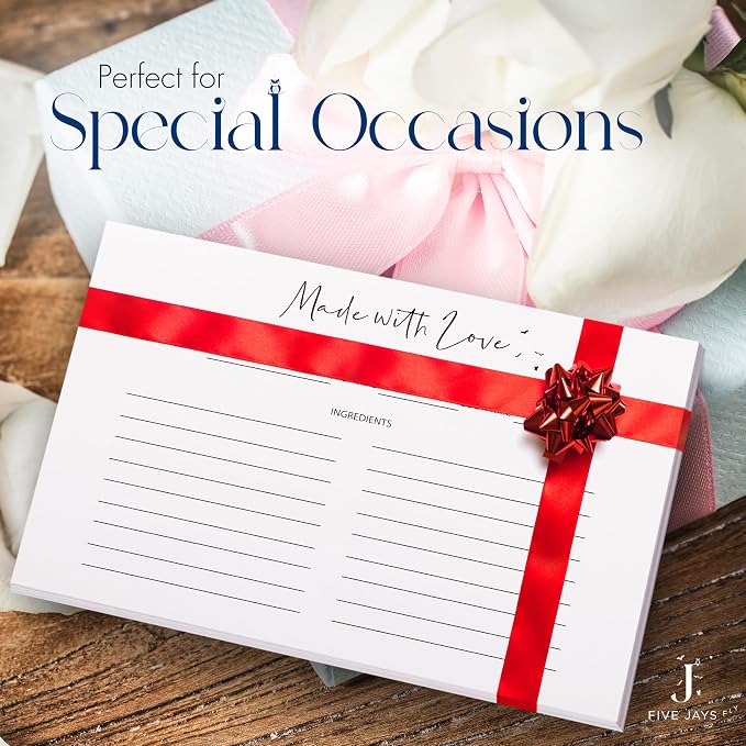 100 Pack | Blank 4x6 Recipe Cards | Double Sided Recipe Cards - Image 8