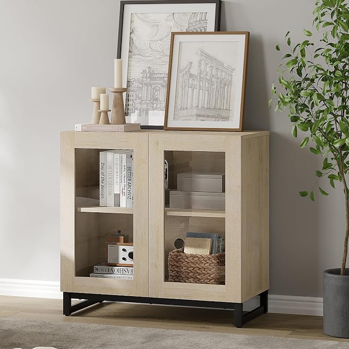 WAMPAT Sideboard Buffet Cabinets, Modern Credenza Sideboard - Image 9